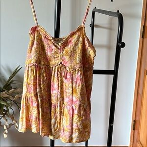 American Eagle Outfitters Orange Tiered Camisole